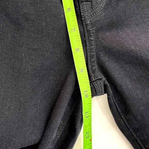 Hidden Jeans Womens 26 Black Flare Leg Stretch Button-Fly Raw Hem Bell Bottoms - Picture 10 of 12